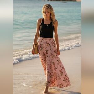 Vintage Victoria's Secret Maxi Floral Racerback Floral Lined Vacay Vibes